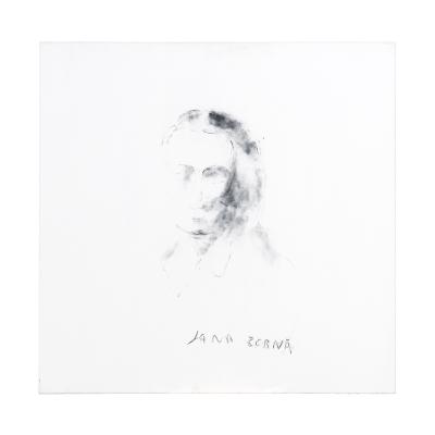 A. Mandelbaum, "Jana Cernä", la série mes icônes, 90x90 cm, 2014