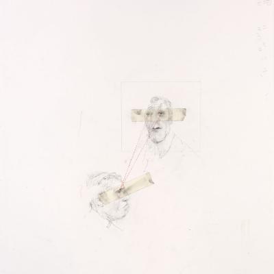 a. rezki, "sans titre", crayon et technique mixte, 55x73cm, 2017