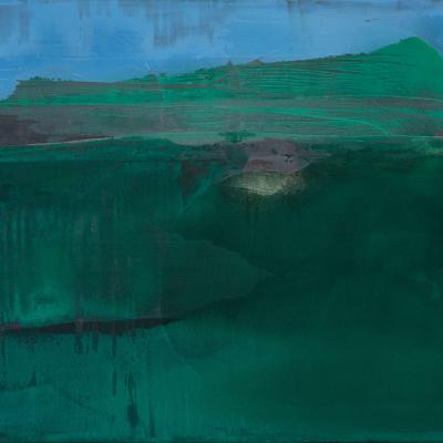 rolet -“landscape”, technique mixte et huile sur toile, 120x140cm, 2018 