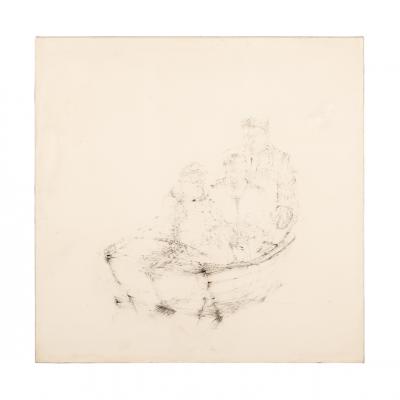 A. Mandelbaum, "La Barque", 148x149 cm, 1985