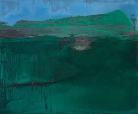 rolet -“landscape”, technique mixte et huile sur toile, 120x140cm, 2018