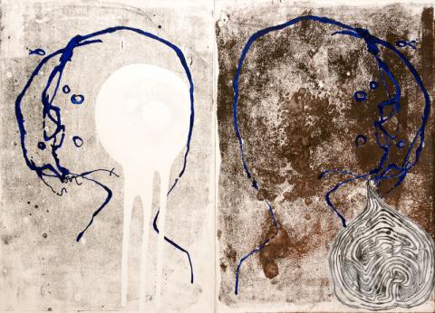 franca ravet, du même sang, 100x140cm,2017