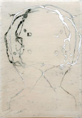 franca ravet,écran de fumée, 100x70cm, 2017
