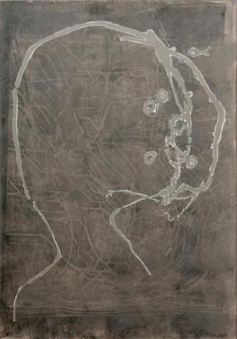 franca ravet, La loi du silence, 100x70cm, 2017