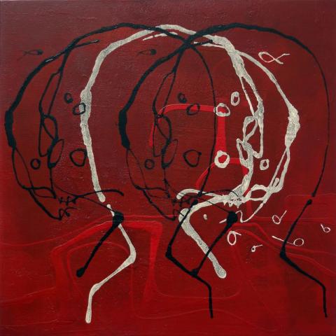 franca ravet, l'ombre de Caen,100x100, 2011