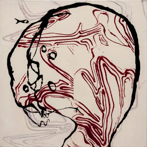 franca ravet, tabou, 60x60cm,2017
