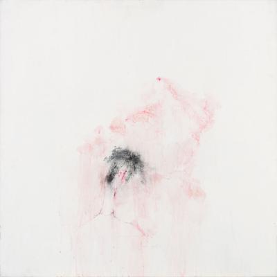 a. mandelbaum, "d'après Courbet", tempera, technique mixte sur toile, 90x90 cm, 2015